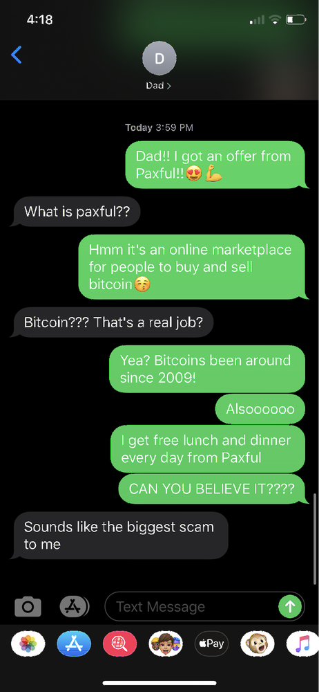 SMS Message - What is Bitcoin