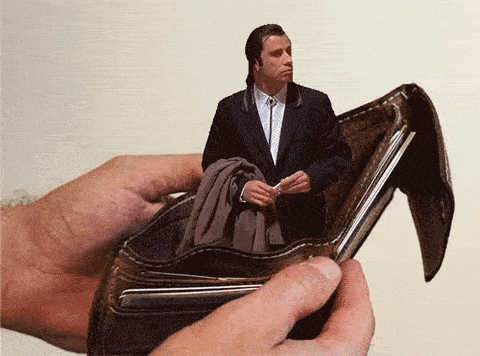 Man in wallet