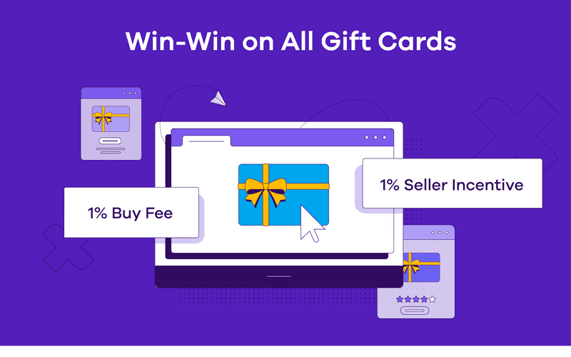 Win-Win on Gift Cards: 1% Fee on All Gift Cards & New Seller Incentive