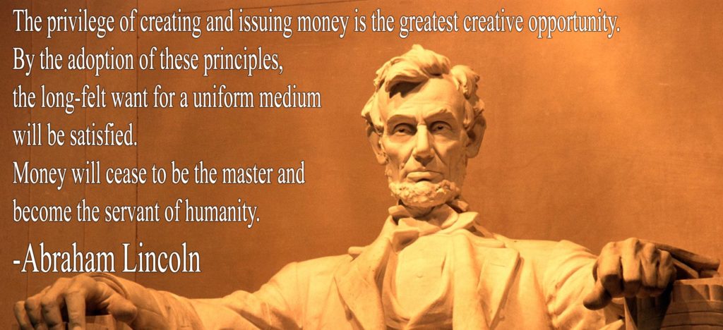 Abraham Lincoln knew the power of the issuance of currency was central to the wealth and prosperity of Humanity. Bitcoin was the "medium" he spoke of. He paid with his life for issuing his own currency. He would have not had to die if Bitcoin was around back then.