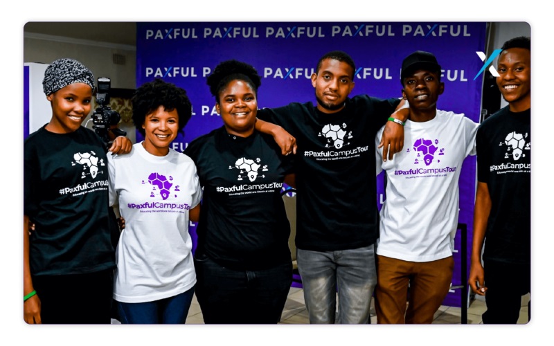 Modibe at Paxful Campus Tour