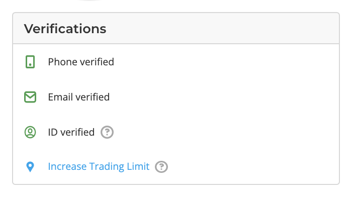 Click Increase Trading Limit