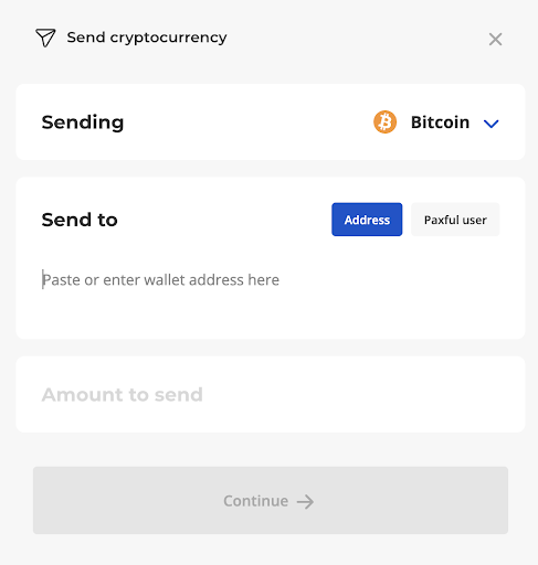 send bitcoin
